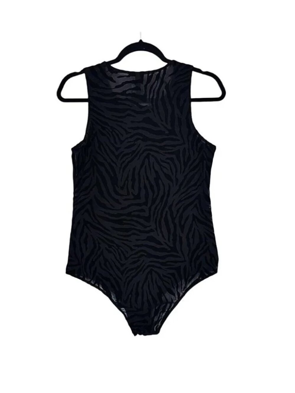 Torrid Flocked Mesh Zebra Bodysuit - Picture 10 of 11